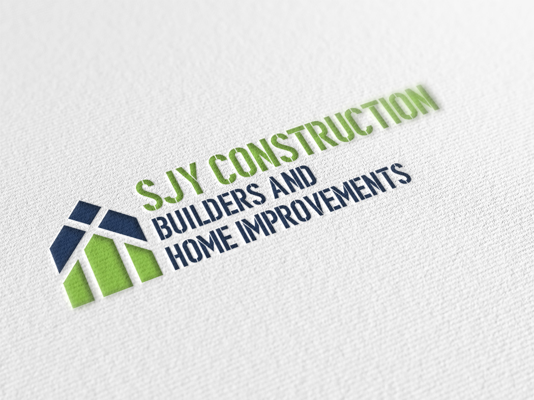SJY Construction logo design