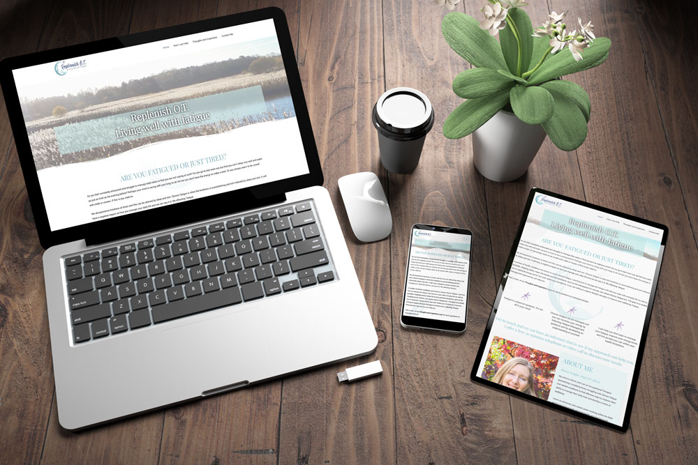 Replenish Occupational Therapy - website design