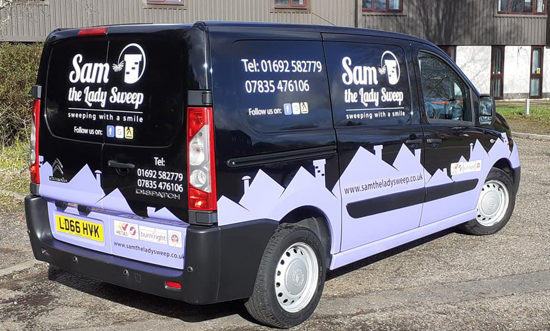 Chimney sweep van design