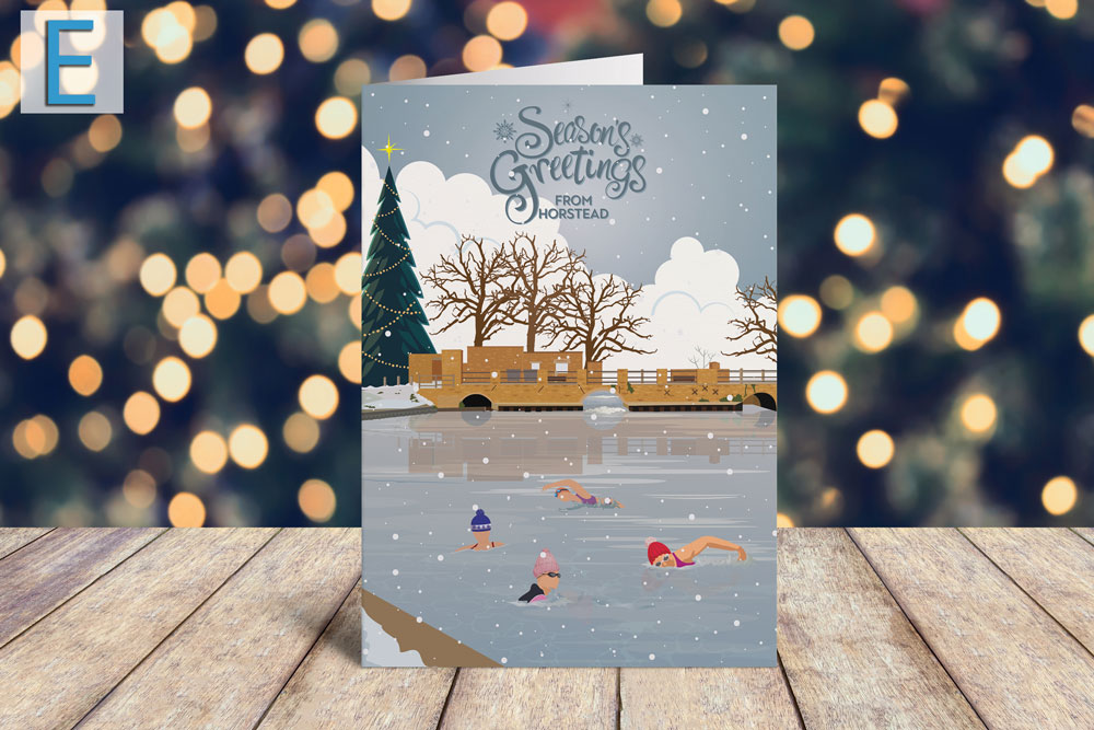 Christmas card E